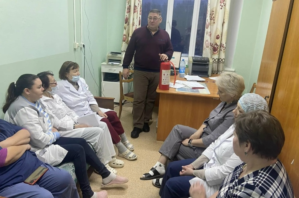 Противопожарный инструктаж в паллиативном отделении