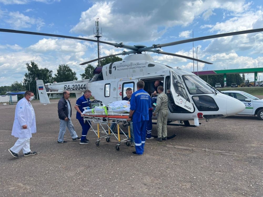 Экстренная эвакуация пациента воздушным транспортом в Республиканскую детскую клиническую больницу