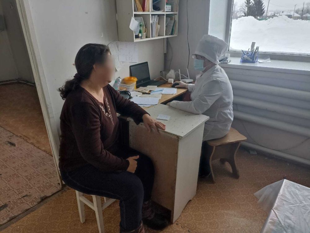 Мобильная бригада Центра здоровья Бирской ЦРБ сегодня работала в Шестыково